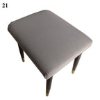 Flower Printed Seat Protector Square Stool Chair Cover Removable Dustproof Elastic Stool Covers For Bedroom Kitchen Square Stool Stool Covers Breathable Chair Seat Slipcover Barstool Cover for Rectangle Stools Stevvex