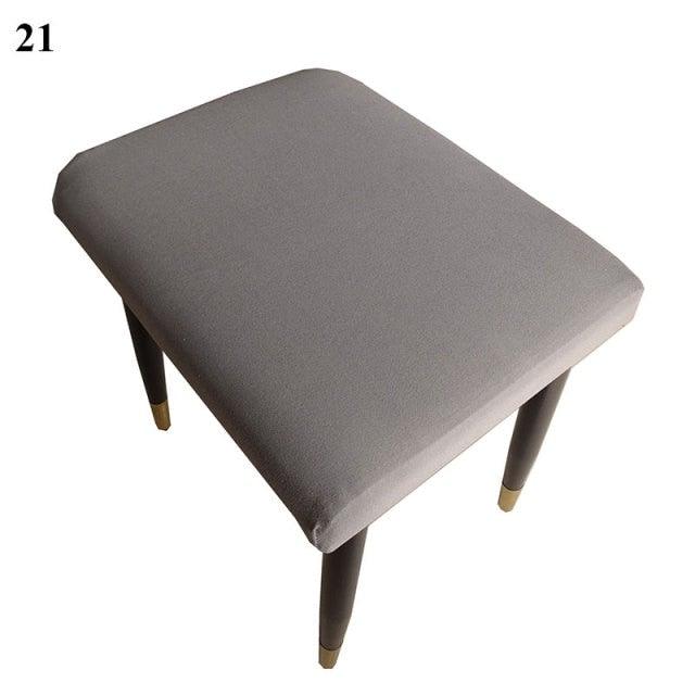 Flower Printed Seat Protector Square Stool Chair Cover Removable Dustproof Elastic Stool Covers For Bedroom Kitchen Square Stool Stool Covers Breathable Chair Seat Slipcover Barstool Cover for Rectangle Stools Stevvex