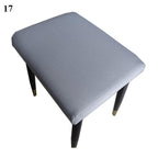 Flower Printed Seat Protector Square Stool Chair Cover Removable Dustproof Elastic Stool Covers For Bedroom Kitchen Square Stool Stool Covers Breathable Chair Seat Slipcover Barstool Cover for Rectangle Stools Stevvex