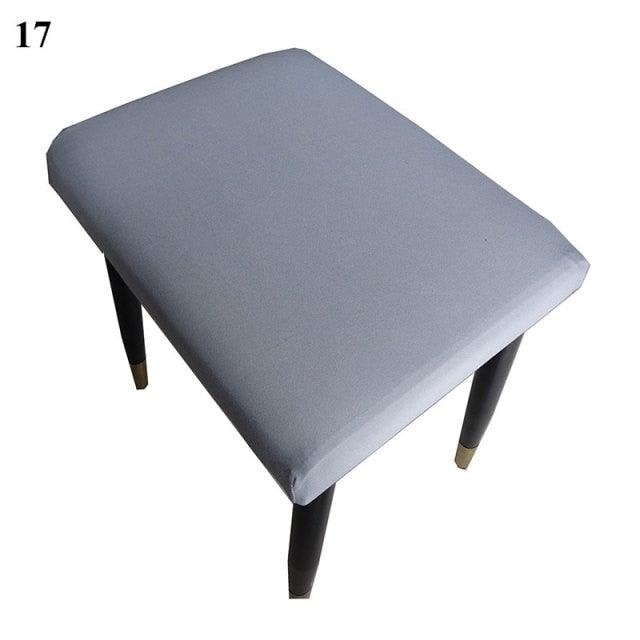Flower Printed Seat Protector Square Stool Chair Cover Removable Dustproof Elastic Stool Covers For Bedroom Kitchen Square Stool Stool Covers Breathable Chair Seat Slipcover Barstool Cover for Rectangle Stools Stevvex