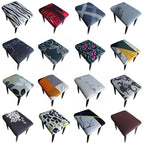 Flower Printed Seat Protector Square Stool Chair Cover Removable Dustproof Elastic Stool Covers For Bedroom Kitchen Square Stool Stool Covers Breathable Chair Seat Slipcover Barstool Cover for Rectangle Stools Stevvex
