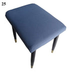 Flower Printed Seat Protector Square Stool Chair Cover Removable Dustproof Elastic Stool Covers For Bedroom Kitchen Square Stool Stool Covers Breathable Chair Seat Slipcover Barstool Cover for Rectangle Stools Stevvex