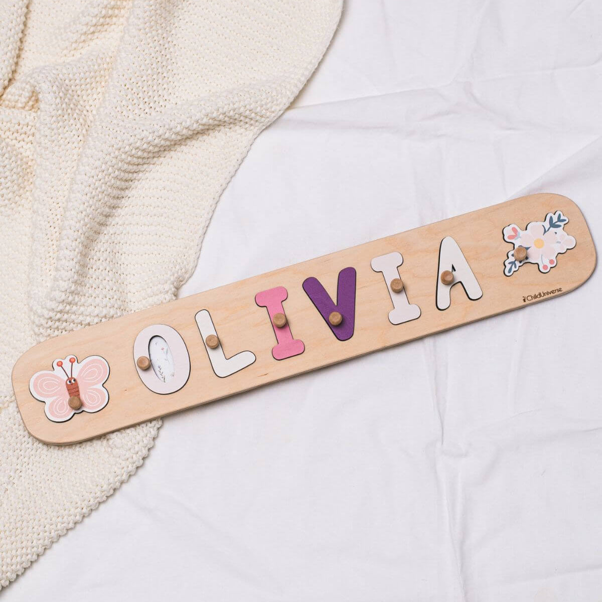 Personalized Name Puzzle with Butterfly - SJB-DIAMOND ELITES