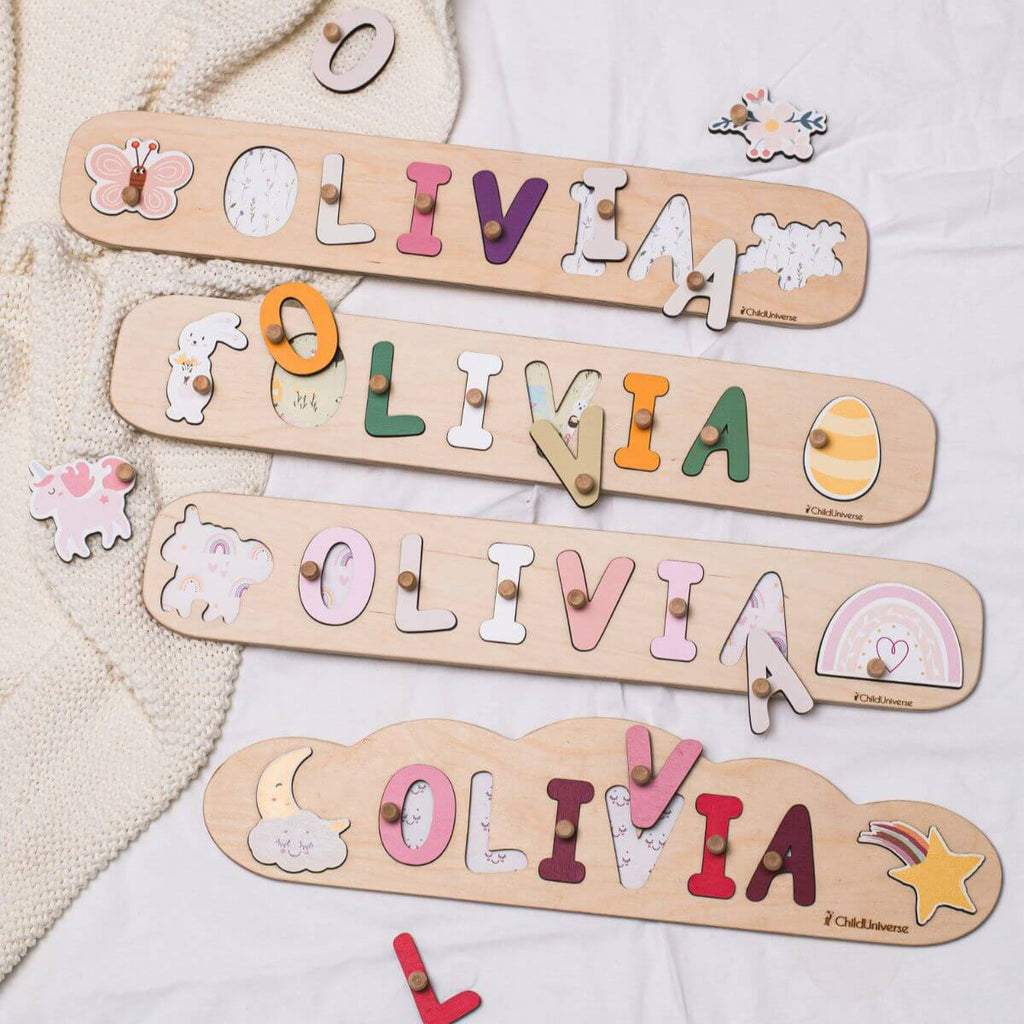 Personalized Name Puzzle with Butterfly - SJB-DIAMOND ELITES