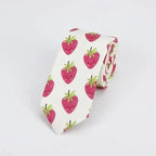 Flower Theme Cotton Slim Men Necktie Casual Business Design Skinny Necktie Floral Print Party Necktie For Men Stevvex