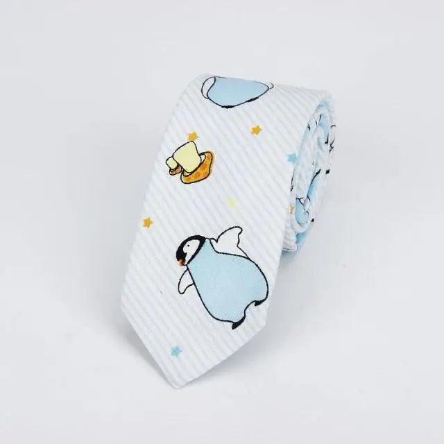 Flower Theme Cotton Slim Men Necktie Casual Business Design Skinny Necktie Floral Print Party Necktie For Men Stevvex