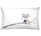 Flowers Birds Green Plants Printed Waist Pillowcase Home Pillow Decoration Tropical Green Texture Exotic Flower Cotton Linen Outdoor Pillow Cases Sofa Bed Throw Pillow 50x30CM
