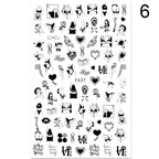 Flowers Leaves Line 3D Nail Stickers Autumn Winter Fall Leaf Design Transfer Sliders Abstract Waves Nail Art Decals Manicures  Decal Self-Adhesive 3D Wave Design Decoration for Women Girls Tape Nail Art Stickers Decal Decoration Stevvex