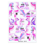 Flowers Leaves Line 3D Nail Stickers Autumn Winter Fall Leaf Design Transfer Sliders Abstract Waves Nail Art Decals Manicures  Decal Self-Adhesive 3D Wave Design Decoration for Women Girls Tape Nail Art Stickers Decal Decoration Stevvex