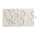 Flowers Shape Silicone Mold Fondant Cake Decorating Tools Chocolate Cupcake Baking Cookies Mold Roses Collection Fondant Mold-Rose Flower And Leaves Shapes Silicone Mold