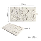 Flowers Shape Silicone Mold Fondant Cake Decorating Tools Chocolate Cupcake Baking Cookies Mold Roses Collection Fondant Mold-Rose Flower And Leaves Shapes Silicone Mold