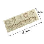 Flowers Silicone Mold Cake Circumference Flower Bunch Mold Soft Candy Mould Rose Beautiful Daisy Rose Leaf And Mini Flowers Candy Silicone Eco Friendly Mold Stevvex