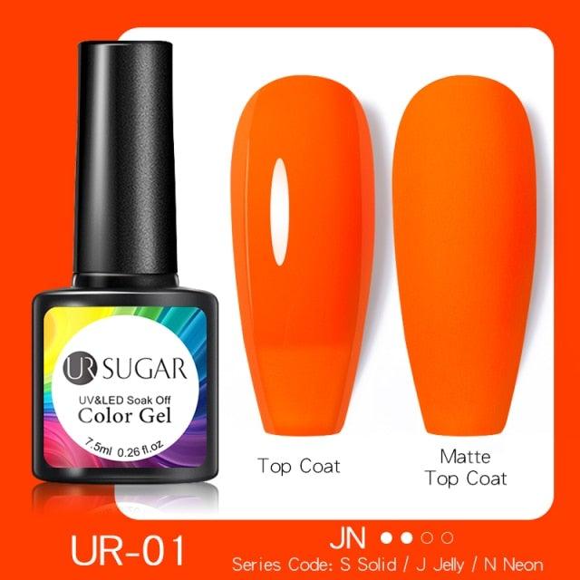 Fluorescent Gel Nail Polish Yellow Green High Quality Colors UV Strong Matte Effect Luxury Design For Girls and Women Stevvex