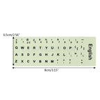 Fluorescent Keyboard Stickers Different Optional Language Luminous Waterproof Keyboard Protective Film Gaming Laptop Keyboard Skin Protector For Gaming Lovers Stevvex