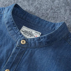 Plus Size Denim Shirt Men Pi-Mart