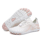 Hike Footwear Barefoot Shoes Womens Mens Pro Water Shoes Women Men Barefoot Hike Shoes Travel Shoes Wide Toe Box Non-Slip Breathable Zero Drop Shoes White Pi-Mart