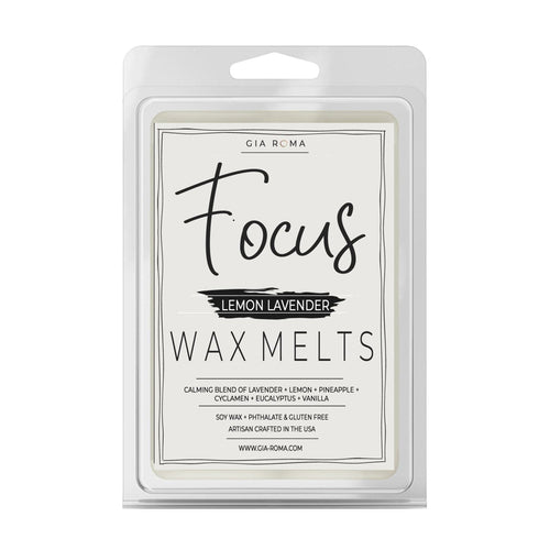 Lemon Lavender Focus Candle No 18 Tired As A Mother Scented Soy Candle White Or Black Label BandsCo Straps