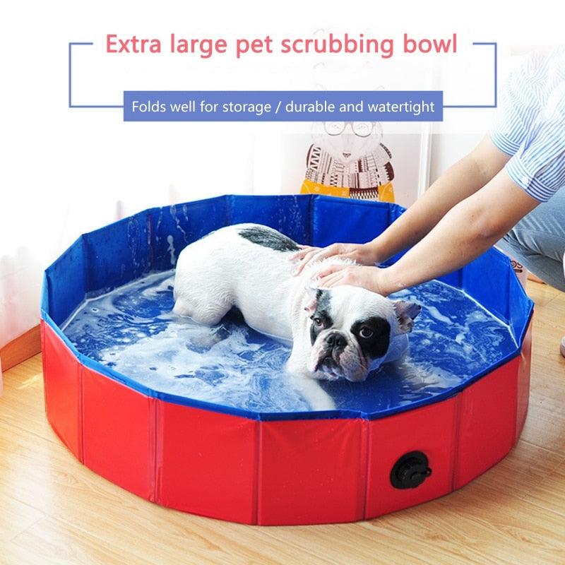 Foldable Dog Pool Pet Bath Swimming Tub Bathtub Outdoor Indoor Collapsible Bathing Pool for Dogs Cats Kids Pool Pet Bathing Tub Dog Pool Big Size Dog Swimming Pool Foldable Pet Pool Bath Swimming Tub Bathtub Pet Collapsible Bathing Pool for Dogs Stevvex