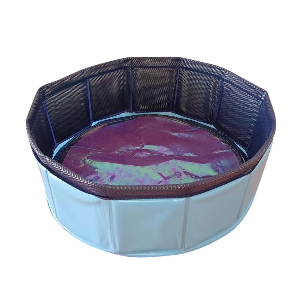 Foldable Dog Swimming Pool Pet Bath Swimming Tub Bathtub Outdoor  Pet Swimming Pool Collapsible Bathing Pool for Dogs Cats Kids PVC Collapsible Pool for Small Dogs Cats Stevvex