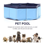 Foldable Dog Swimming Pool Pet Bath Swimming Tub Bathtub Outdoor  Pet Swimming Pool Collapsible Bathing Pool for Dogs Cats Kids PVC Collapsible Pool for Small Dogs Cats Stevvex