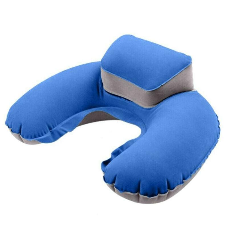 Foldable U-shaped Neck Support Pillow Inflatable Cushion Memory Foam Travel Pillow Neck Super Soft Pillows Air Plane Inflatable Neck Pillow Travel Pillow Ultralight Air Pillow with Comfortable Headrest Neck Support for Car Stevvex