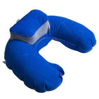 Foldable U-shaped Neck Support Pillow Inflatable Cushion Memory Foam Travel Pillow Neck Super Soft Pillows Air Plane Inflatable Neck Pillow Travel Pillow Ultralight Air Pillow with Comfortable Headrest Neck Support for Car Stevvex