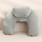 Foldable U-shaped Neck Support Pillow Inflatable Cushion Memory Foam Travel Pillow Neck Super Soft Pillows Air Plane Inflatable Neck Pillow Travel Pillow Ultralight Air Pillow with Comfortable Headrest Neck Support for Car Stevvex