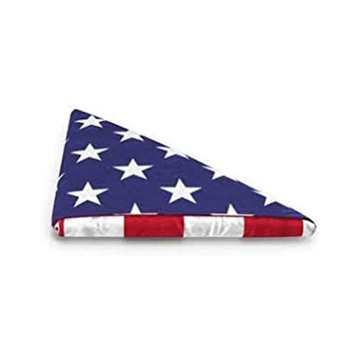 American Memorial Flags Comes Pre Folded to a Triangle - 5' x 9.5' Flag The Military Gift Store