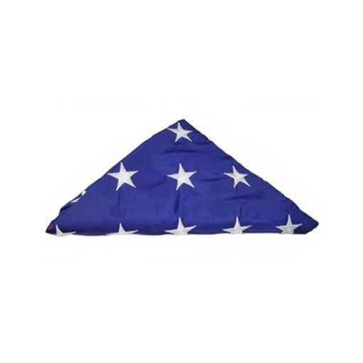 Pre-Folded American Flags for Flag Display Cases - American made flags and hand folded by veterans. The Military Gift Store