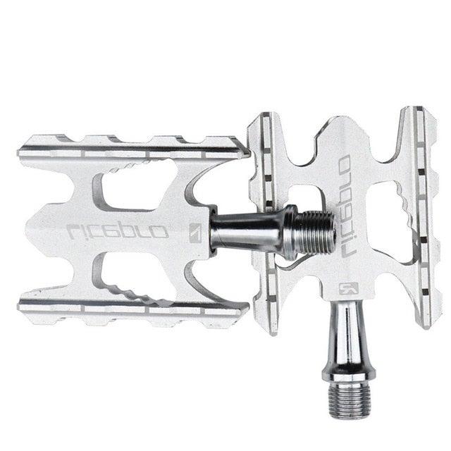 Folding Bike Pedal Sealed Bearing Aluminum Alloy Non-slip Road Bike Universal Bicycle Pedal For Universal Bikes Mountain Bike Pedals Pedals Ultra Light Aluminum Alloy Platform Pedals Sealed Bearing Non-Slip Bicycle Pedal For Road Bike Stevvex
