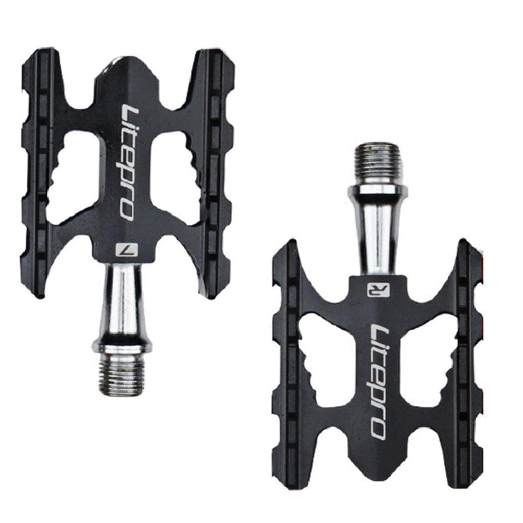 Folding Bike Pedal Sealed Bearing Aluminum Alloy Non-slip Road Bike Universal Bicycle Pedal For Universal Bikes Mountain Bike Pedals Pedals Ultra Light Aluminum Alloy Platform Pedals Sealed Bearing Non-Slip Bicycle Pedal For Road Bike Stevvex