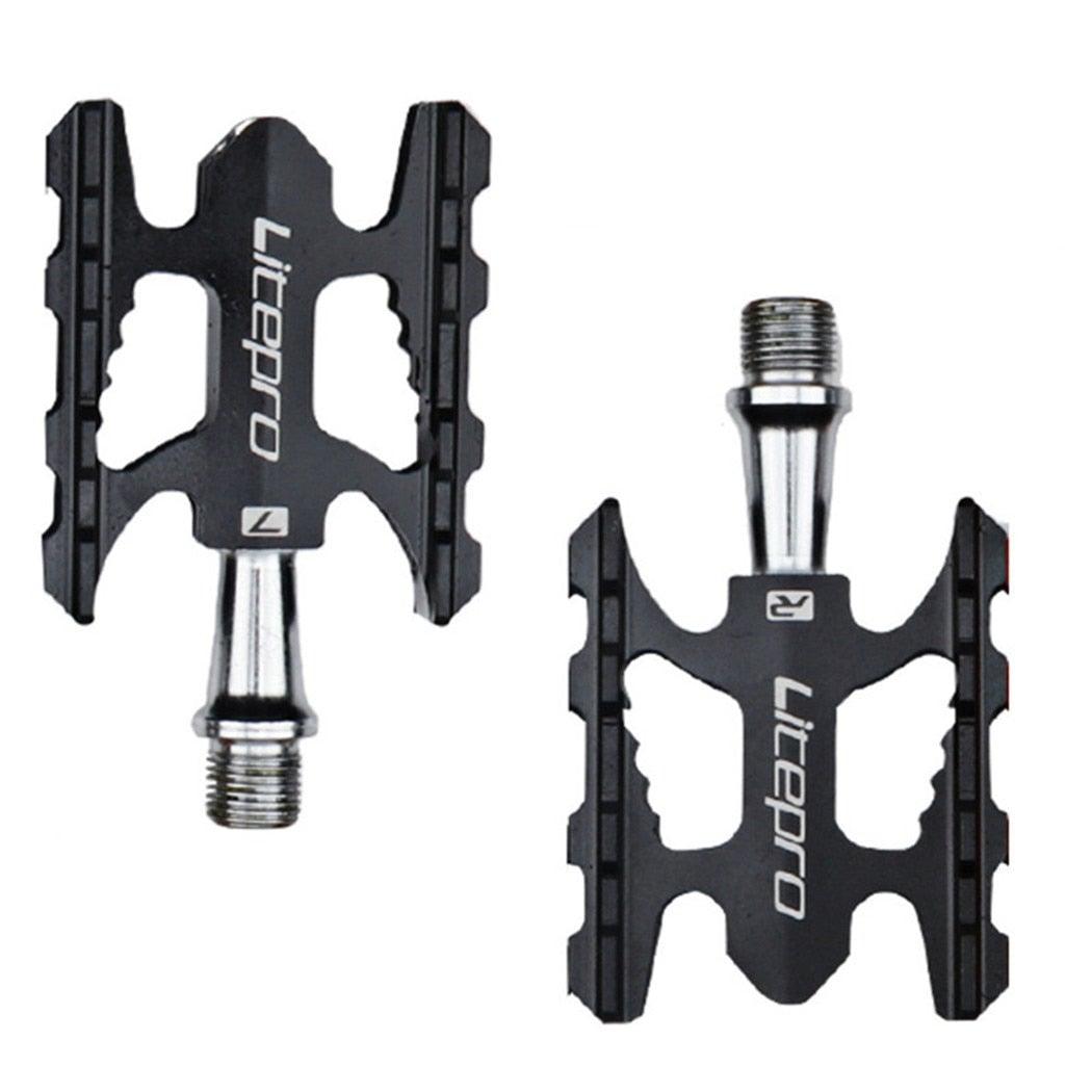 Folding Bike Pedal Sealed Bearing Aluminum Alloy Non-slip Road Bike Universal Bicycle Pedal For Universal Bikes Mountain Bike Pedals Pedals Ultra Light Aluminum Alloy Platform Pedals Sealed Bearing Non-Slip Bicycle Pedal For Road Bike Stevvex