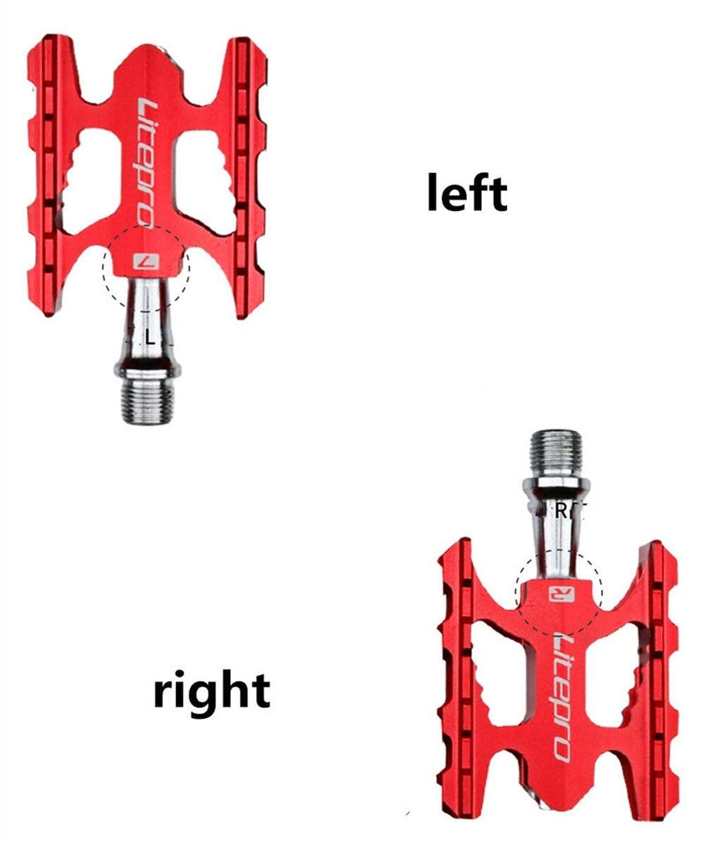 Folding Bike Pedal Sealed Bearing Aluminum Alloy Non-slip Road Bike Universal Bicycle Pedal For Universal Bikes Mountain Bike Pedals Pedals Ultra Light Aluminum Alloy Platform Pedals Sealed Bearing Non-Slip Bicycle Pedal For Road Bike Stevvex