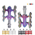 Folding Bike Pedal Sealed Bearing Aluminum Alloy Non-slip Road Bike Universal Bicycle Pedal For Universal Bikes Mountain Bike Pedals Pedals Ultra Light Aluminum Alloy Platform Pedals Sealed Bearing Non-Slip Bicycle Pedal For Road Bike Stevvex