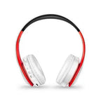 Folding Bluetooth White Blue Wireless Stereo Headphones Headset Mic Support Comfortable Earmuffs Modern Simple Design Stevvex