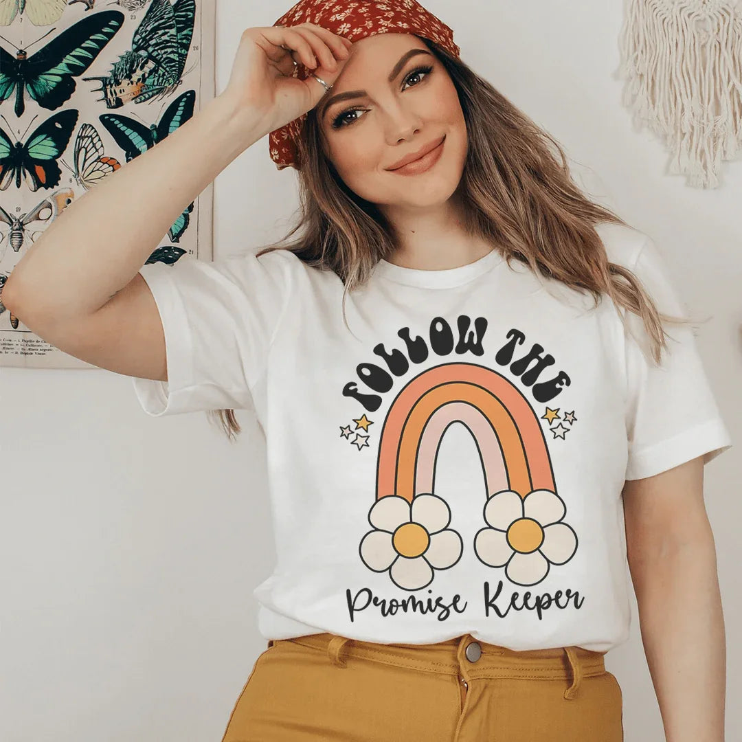 Follow The Promise Keeper Tee Peachy Sunday
