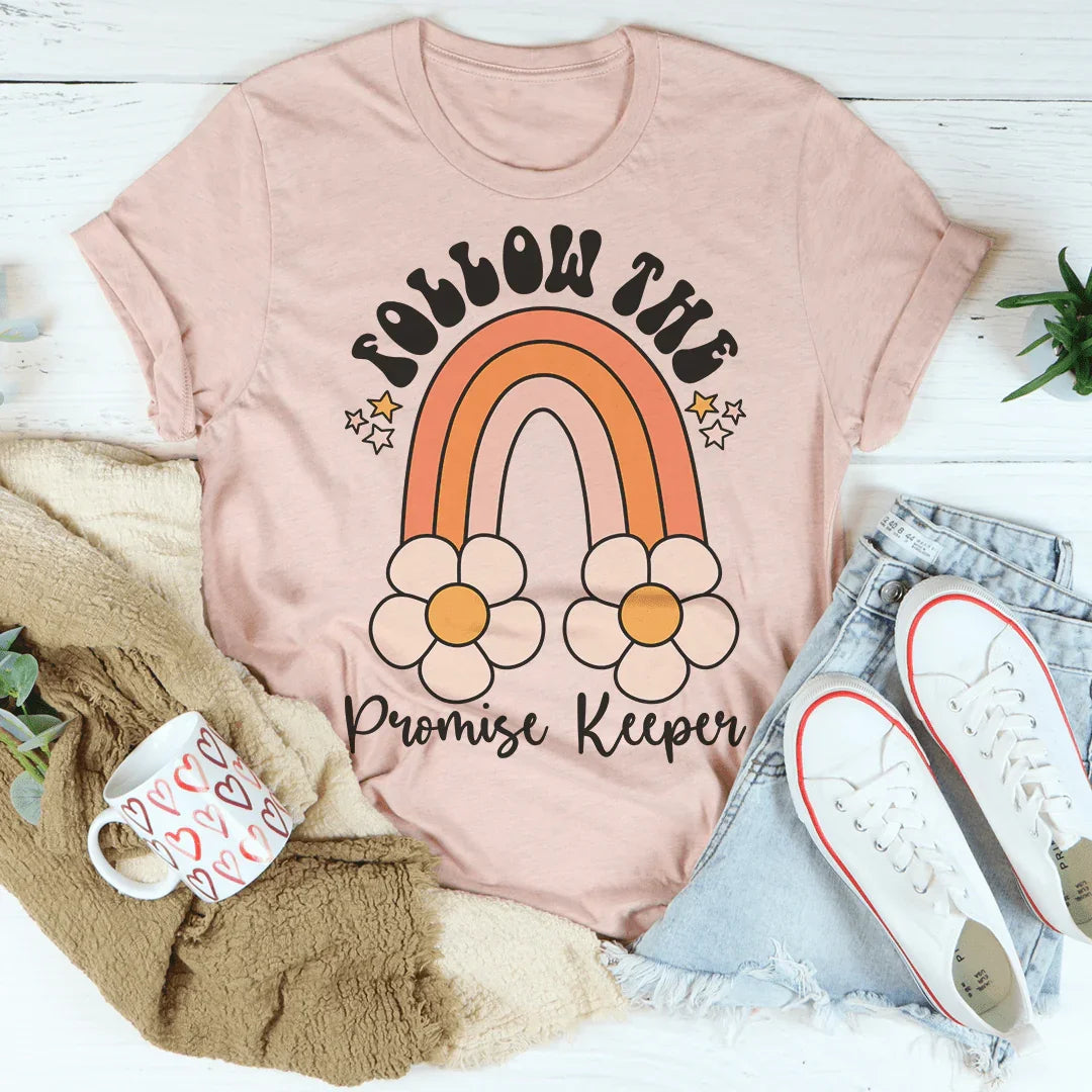 Follow The Promise Keeper Tee Peachy Sunday