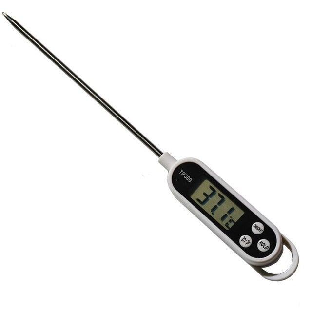Food BBQ Testing Thermometer Kitchen Cooking Food Digital Probe Meat Thermometer Digital Instant Read Thermometer Cooking Candy Food Thermometer With Long Probe Backlight & Calibration Ultra Fast Electronic Thermometer Cooking Test Gauge Kitchen tools Stevvex