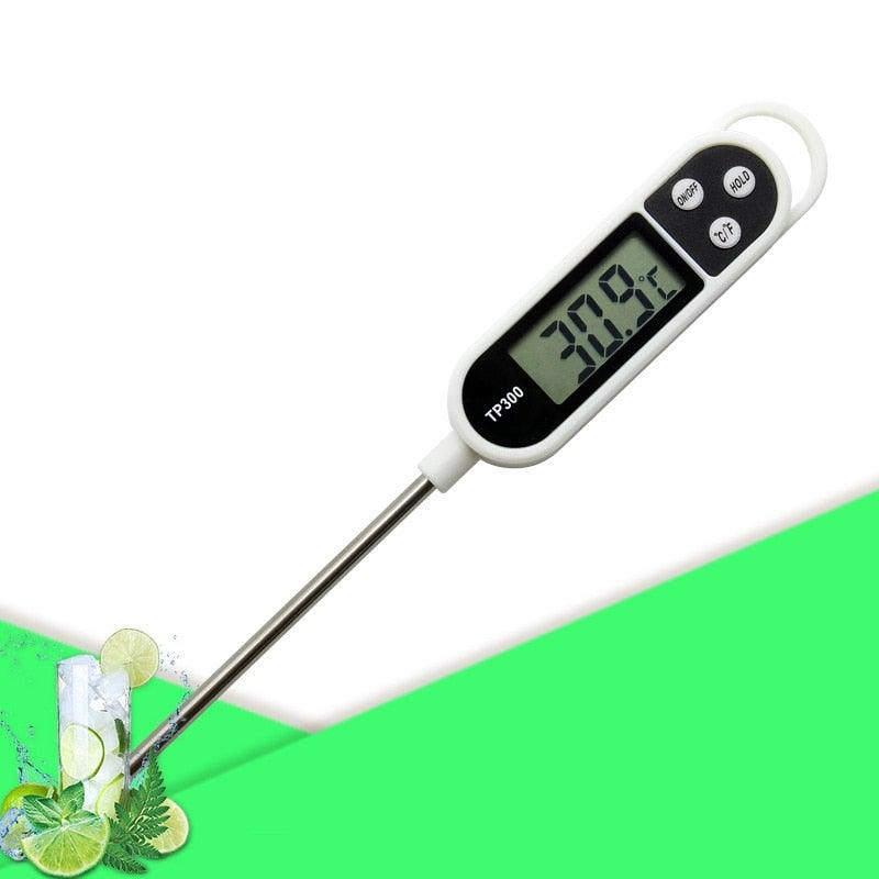 Food BBQ Testing Thermometer Kitchen Cooking Food Digital Probe Meat Thermometer Digital Instant Read Thermometer Cooking Candy Food Thermometer With Long Probe Backlight & Calibration Ultra Fast Electronic Thermometer Cooking Test Gauge Kitchen tools Stevvex