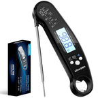 Food Kitchen Digital Meat Thermometer Waterproof Kitchen Food Cooking Thermometer with Backlight LCD Best Super Fast Electric Meat Thermometer Probe for BBQ Grilling Baking  BBQ Waterproof Kitchen Cooking Tools Stevvex
