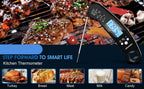 Food Kitchen Digital Meat Thermometer Waterproof Kitchen Food Cooking Thermometer with Backlight LCD Best Super Fast Electric Meat Thermometer Probe for BBQ Grilling Baking  BBQ Waterproof Kitchen Cooking Tools Stevvex