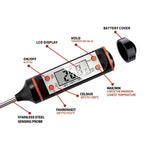 Food Thermometer For BBQ Meat Cake Candy Fry Grill Dinning Household Cooking Thermometer Digital Meat Thermometer with Long Probe Instant Read Food Cooking Thermometer For Grilling BBQ Smoker Grill Kitchen Oil Candy Oven Tools Stevvex