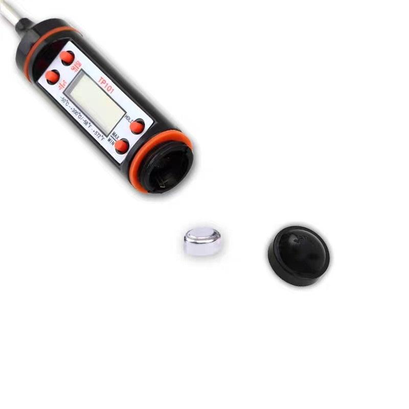 Food Thermometer For BBQ Meat Cake Candy Fry Grill Dinning Household Cooking Thermometer Digital Meat Thermometer with Long Probe Instant Read Food Cooking Thermometer For Grilling BBQ Smoker Grill Kitchen Oil Candy Oven Tools Stevvex