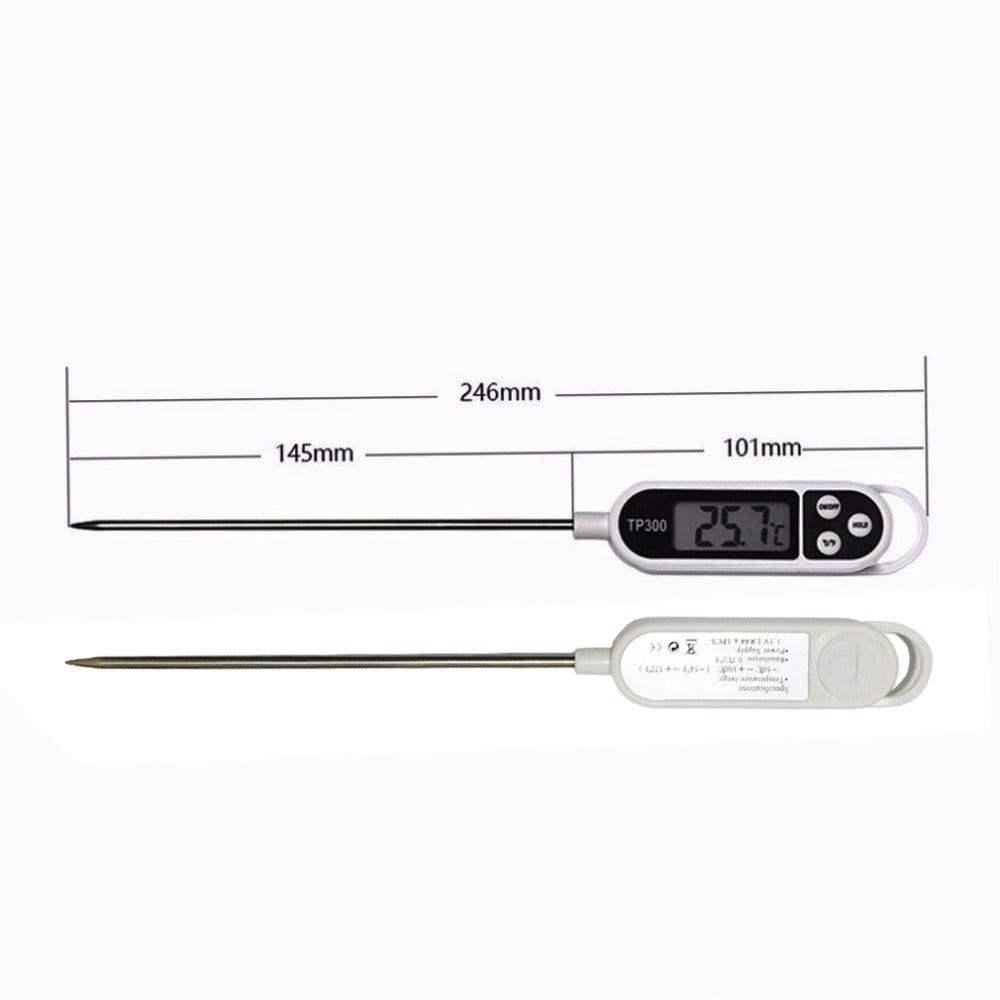 Food Thermometer TP300 Digital Candy Cooking Thermometer Kitchen Cooking Thermometer Instant Read for BBQ Grill Oil Milk Bath Water Deep Fry Candle Temperature Digital Kitchen Thermometer For Meat Cooking Food Probe BBQ Electronic Oven Kitchen Tools Stevvex