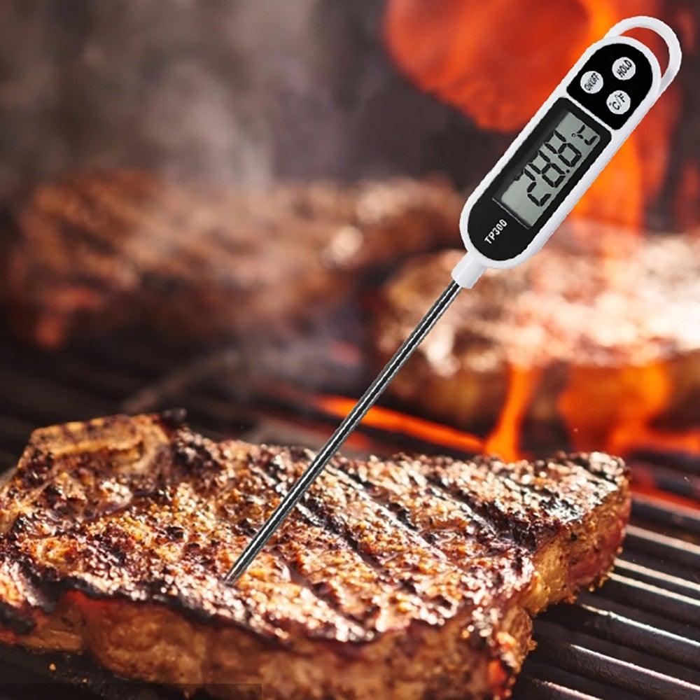 Food Thermometer TP300 Digital Candy Cooking Thermometer Kitchen Cooking Thermometer Instant Read for BBQ Grill Oil Milk Bath Water Deep Fry Candle Temperature Digital Kitchen Thermometer For Meat Cooking Food Probe BBQ Electronic Oven Kitchen Tools Stevvex