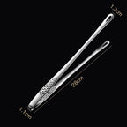 Food Tongs Stainless Steel Barbecue Tongs Meat Salad Steak Food Serving Tongs Tweezers Long BBQ Cooking Tongs Kitchen Utensils Stainless Steel Kitchen BBQ Tongs Stevvex