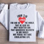 For God So Loved The World Sweatshirt Peachy Sunday