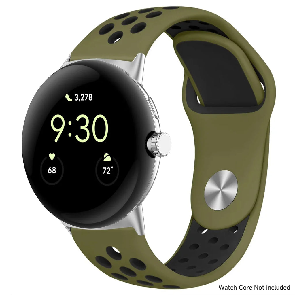 For Google Pixel 1-4 41/45mm Silicone Band - Breathable