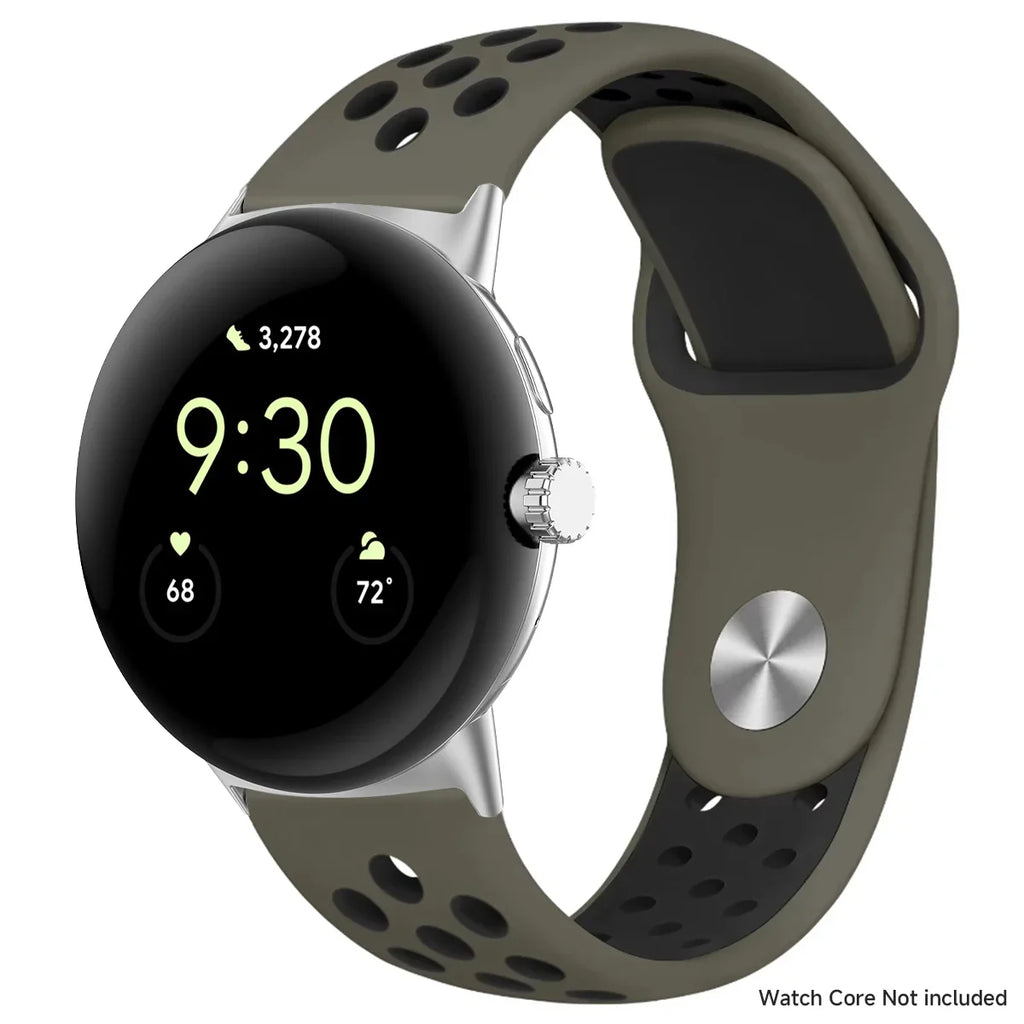 For Google Pixel 1-4 41/45mm Silicone Band - Breathable