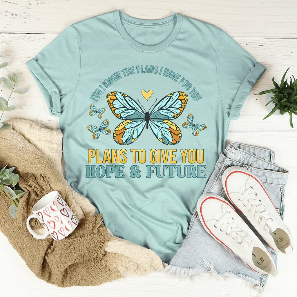 For I Know The Plans I Have For You Tee Peachy Sunday